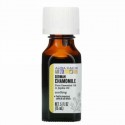 Aura Cacia, ピュア エッセンシャルオイル、ジャーマンカモミール、15ml（0.5液量オンス）