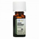 Aura Cacia, ピュアエッセンシャルオイル、オーガニックローズマリー、7.4ml（0.25液量オンス）