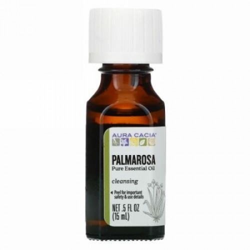 Aura Cacia, ピュア エッセンシャルオイル、パルマローザ、15ml（0.5液量オンス）