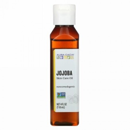 Aura Cacia, ナチュラル・スキンケアオイル, ホホバ, バランシング,  4 液量オンス (118 ml)