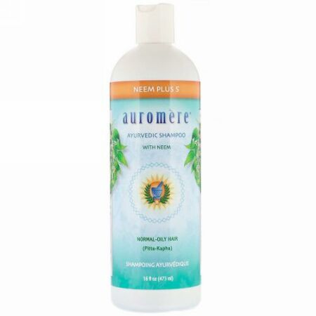 Auromere, ニーム入りアーユルヴェーダシャンプー、ニームプラス5、473ml（16fl oz）