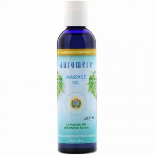 Auromere, マッサージオイル、4 oz (118 ml) (Discontinued Item)