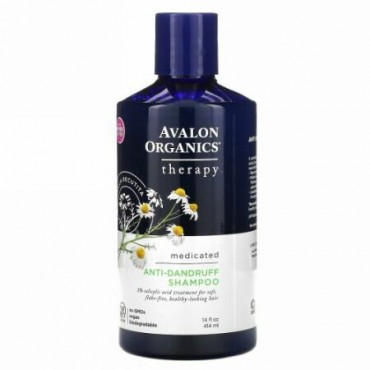 Avalon Organics, フケ予防シャンプー, カモミール・エキス, 14 fl oz (414 ml)