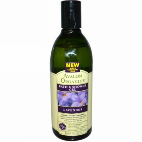 Avalon Organics, バス& シャワージェル、 ラベンダー、 12 fl oz (355 ml) (Discontinued Item)