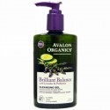 Avalon Organics, ブリリアントバランスクレンジングジェル、ラベンダー＆プレバイオティクス、 8 fl oz (237 ml) (Discontinued Item)