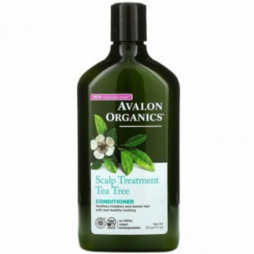 Avalon Organics, コンディショナー、頭皮のトリートメント ティーツリー、11 oz (312 g)