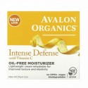 Avalon Organics, インテンスディフェンス、ビタミンC入り、オイルフリーモイスチャライザー、2 oz (57 g)