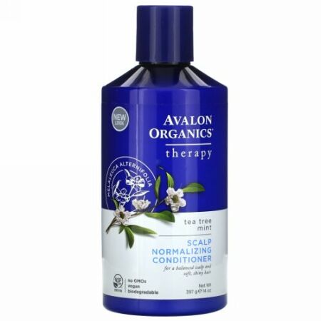 Avalon Organics, スカルプ･ノーマライジング･コンディショナー　ティーツリーミントセラピー　14 oz (397 g)