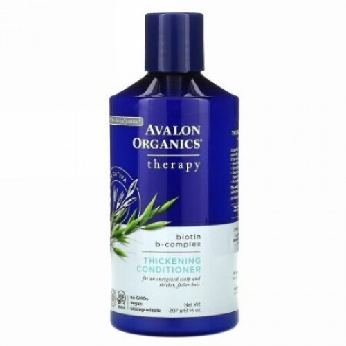 Avalon Organics, 増毛コンディショナー, ビオチンB複合体セラピー, 14オンス (397 g)