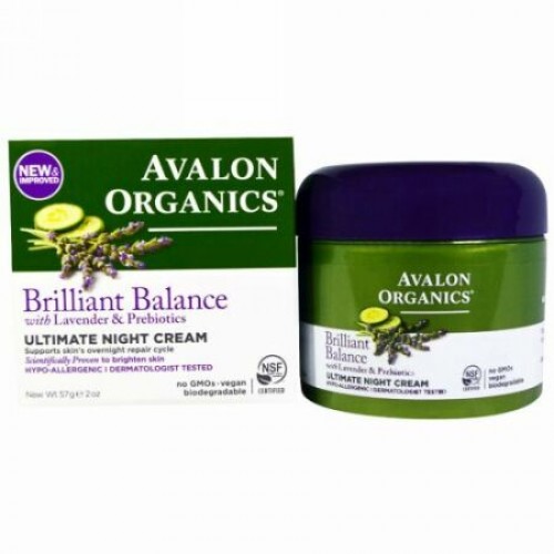 Avalon Organics, 究極のナイトクリーム, 2オンス（7 g） (Discontinued Item)