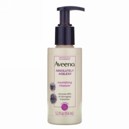 Aveeno, アブソルートリーエイジレス、滋養クレンザー、5.2液量オンス (154 ml)