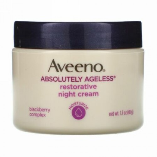 Aveeno, アブソルートリーエイジレス、回復ナイトクリーム、1.7オンス (48 g)