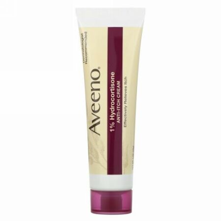 Aveeno, アクティブナチュラルズ, ヒドロコルチゾン 1%, かゆみ止めクリーム, 1 オンス (28 g)