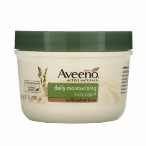 Aveeno, アクティブナチュラル、デイリーモイスチャライジング・ボディヨーグルト、7オンス（198 g） (Discontinued Item)