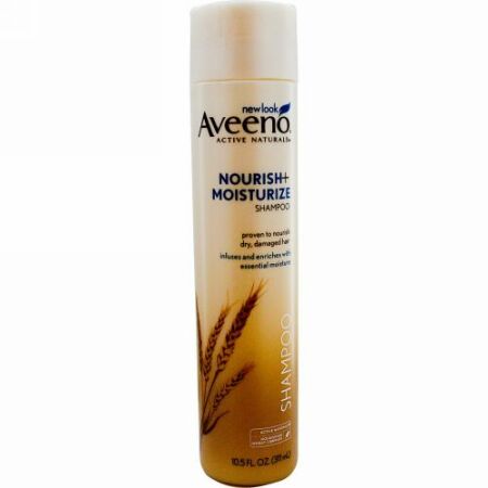 Aveeno, アクティブ･ナチュラルズ、栄養＋保湿をもたらすシャンプー、10.5 fl oz (311 ml) (Discontinued Item)