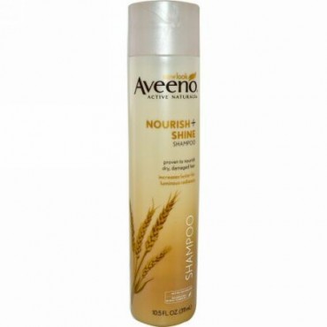 Aveeno, Active Naturals, Nourish+, Shine Shampoo, 10.5 fl oz (Discontinued Item)