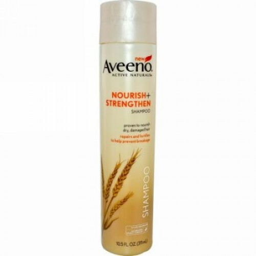 Aveeno, Active Naturals, Nourish+, Strengthen Shampoo, 10.5 fl oz (Discontinued Item)