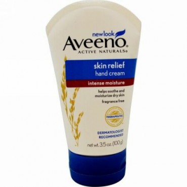 Aveeno, アクティブナチュラルズ, お肌の救済, ハンドクリーム, 無香料, 3.5オンス (100 g)