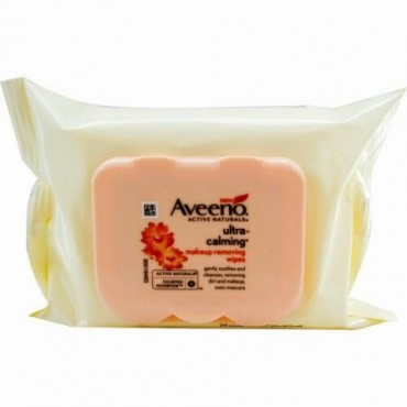 Aveeno, Active Naturals, Ultra-Calming, Make-up Removing Wipes, 25ct (Discontinued Item)
