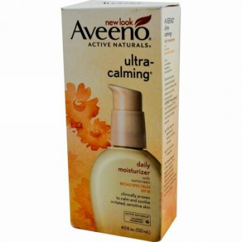 Aveeno, Active Naturals, Ultra-Calming, Daily Moisturizer, Pump, SPF15, 4 fl oz (Discontinued Item)