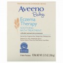 Aveeno, ベビー、湿疹治療、症状を緩和するバストリートメント、無香料、5バスパック、3.75オンス(106 g)