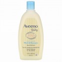 Aveeno, ベビー、ウォッシュ & シャンプー、ほのかな香り、18液量オンス(532 ml)