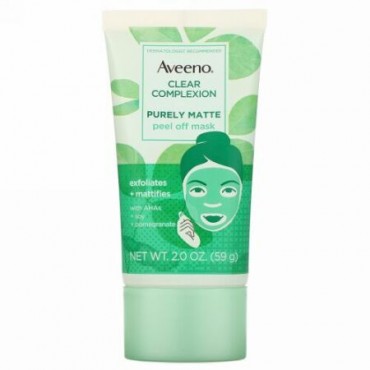 Aveeno, Clear Complexion, Purely Matte Peel Off Mask, 2 oz (59 g) (Discontinued Item)