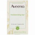 Aveeno, アクティブナチュラルズ®, モイスチャライジングバー, 無香料, 3.5 オンス (100 g)