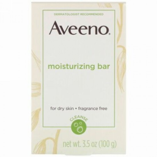 Aveeno, アクティブナチュラルズ®, モイスチャライジングバー, 無香料, 3.5 オンス (100 g)