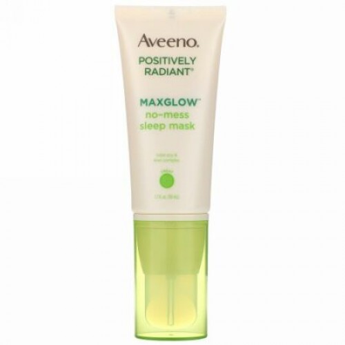 Aveeno, すてきな輝き、MaxGlowよごれないスリープマスク、1.7 fl oz (50 ml)