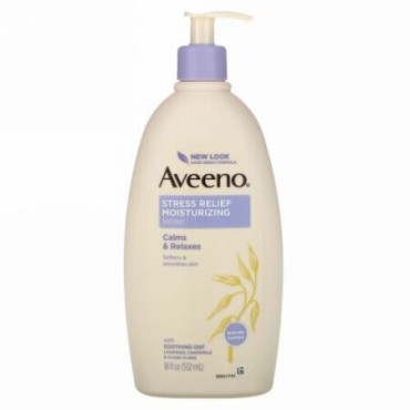 Aveeno, ストレスリリーフ・モイスチャライジングローション、18 fl oz (532 ml)