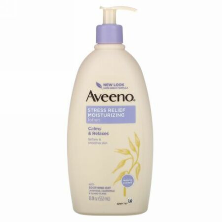 Aveeno, ストレスリリーフ・モイスチャライジングローション、18 fl oz (532 ml)