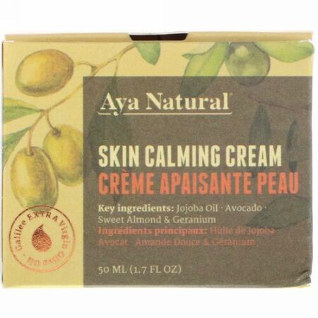 Aya Natural, スキン カーミング クリーム、1.7 fl oz (50 ml) (Discontinued Item)