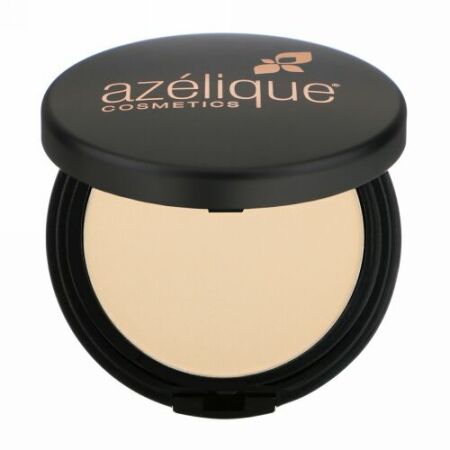 Azelique, 固形パウダーサテンファンデーション、フェア、動物実験なし、認定ビーガン、0.35オンス（10g） (Discontinued Item)