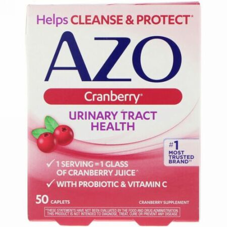 Azo, クランベリー, ユリナリー・トラクト・ヘルス, 50 カプレット