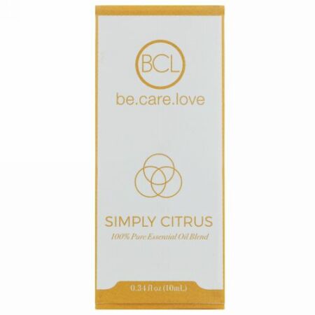 BCL, Be Care Love, 100%ピュアエッセンシャルオイルブレンド、シンプリーシトラス、0.34液量オンス (10 ml) (Discontinued Item)