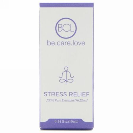 BCL, Be Care Love, 100%ピュアエッセンシャルオイルブレンド、ストレス緩和、0.34液量オンス (10 ml) (Discontinued Item)