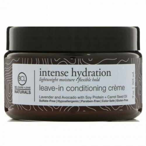 BCL, Be Care Love, ナチュラルズ、インテンスハイドレーション、リーブインコンディショニングクリーム、9オンス (265 ml) (Discontinued Item)
