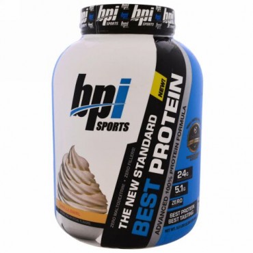 BPI Sports, ベストプロテイン、アドバンス100%プロテインフォーミュラ、バニラスワール、5.0 lbs (2,288 g) (Discontinued Item)