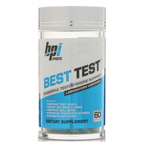 BPI Sports, ベストテスト、強力なテストステロンサポート、カプセル60粒 (Discontinued Item)