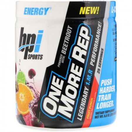 BPI Sports, One More Rep, Fruit Punch, 8.8 oz (250 g) (Discontinued Item)