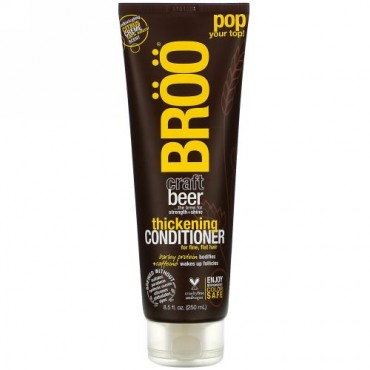 BRöö, Craft Beer, Thickening Conditioner, for Fine, Flat Hair, Citrus Creme, 8.5 fl oz (250 ml) (Discontinued Item)