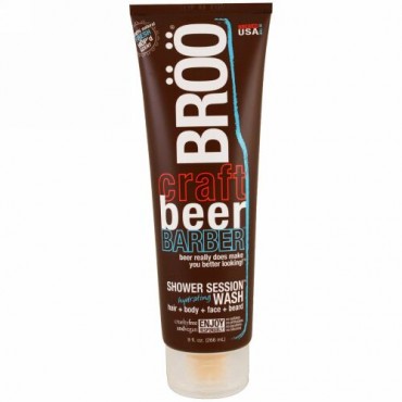 BRöö, クラフトビール・バーバー、シャワーセッションハイドレーティングウォッシュ、フレッシュな香り、 9 fl oz (266 ml) (Discontinued Item)