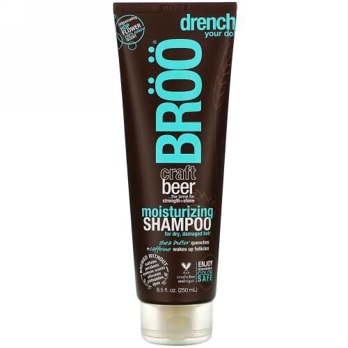 BRöö, Moisturizing Shampoo,  for Dry, Damaged Hair, Hop Flower, 8.5 fl oz (250 ml) (Discontinued Item)