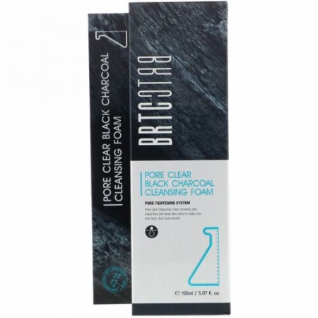 BRTC, ポアクリーナーブラックチャコールクレンジングフォーム、5.07液量オンス (150 ml) (Discontinued Item)