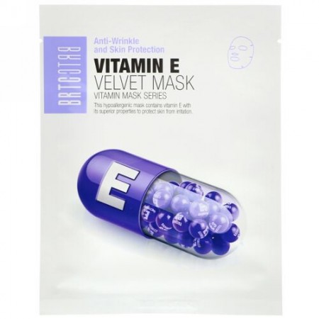 BRTC, Vitamin E Velvet Mask, 5 Sheets (Discontinued Item)