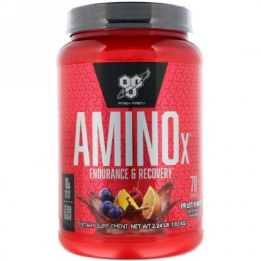 BSN, AminoX、持久力と回復力、フルーツパンチ風味、1.01kg（2.23lb）