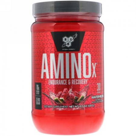 BSN, AminoX（アミノX）、持久力＆リカバリー、スイカ味、435g（15.3オンス）