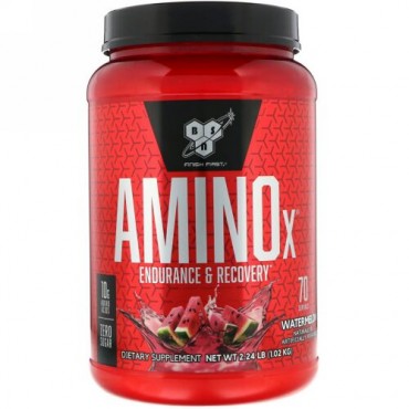 BSN, AminoX（アミノX）、持久力と回復力、スイカ風味、1.02kg（2.24lb）