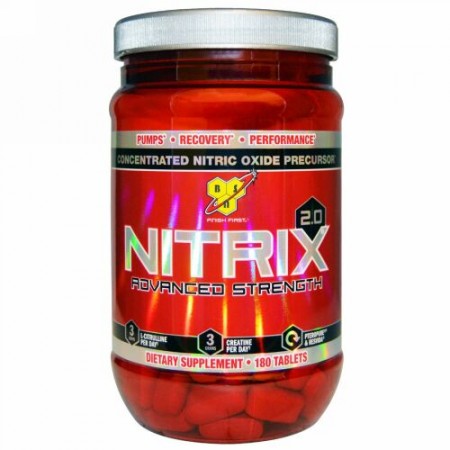 BSN, Nitrix 2.0、濃縮一酸化窒素前駆体 180錠